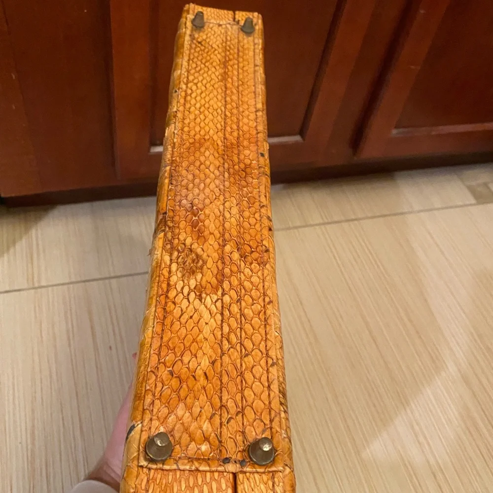 Custom Rare Snake Skin Hard Case Briefcase